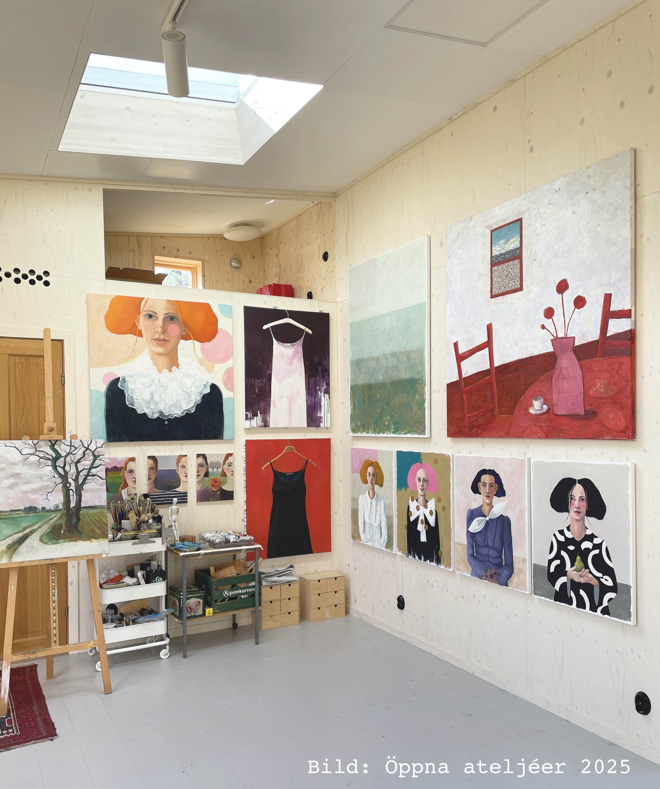 "Rosens dag". Olja på duk. 60x60 cm.